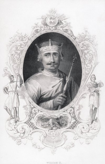 Portrait of William II (1056-1100) by English School